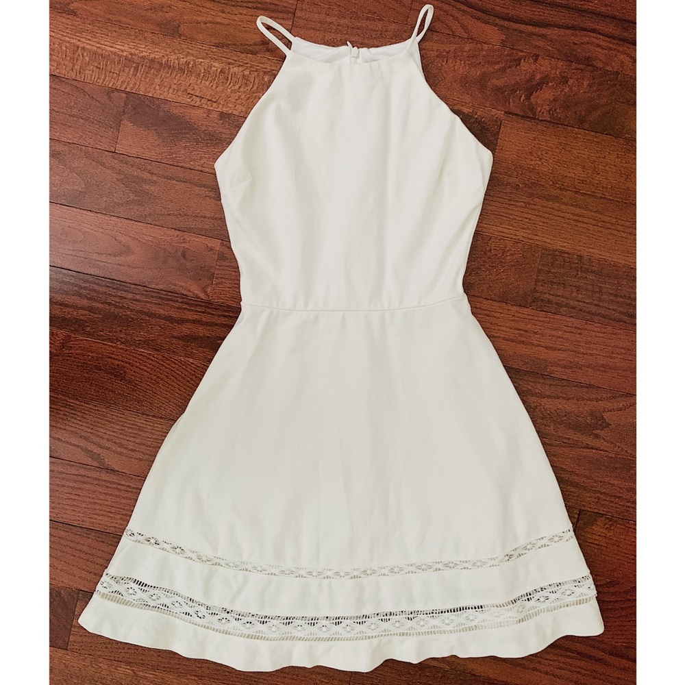 FINAL SALE! White Halter Midi Dress